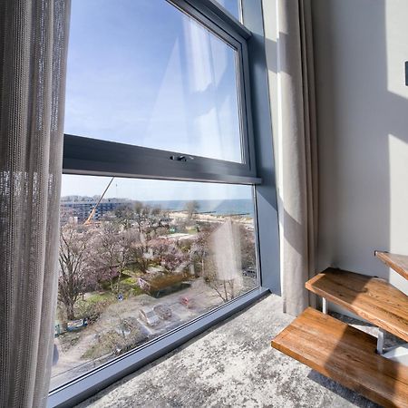 Apartamentyprzymorzu Marine***** Apartament Dwupoziomowy Z Widokiem Na Morze Kołobrzeg Esterno foto