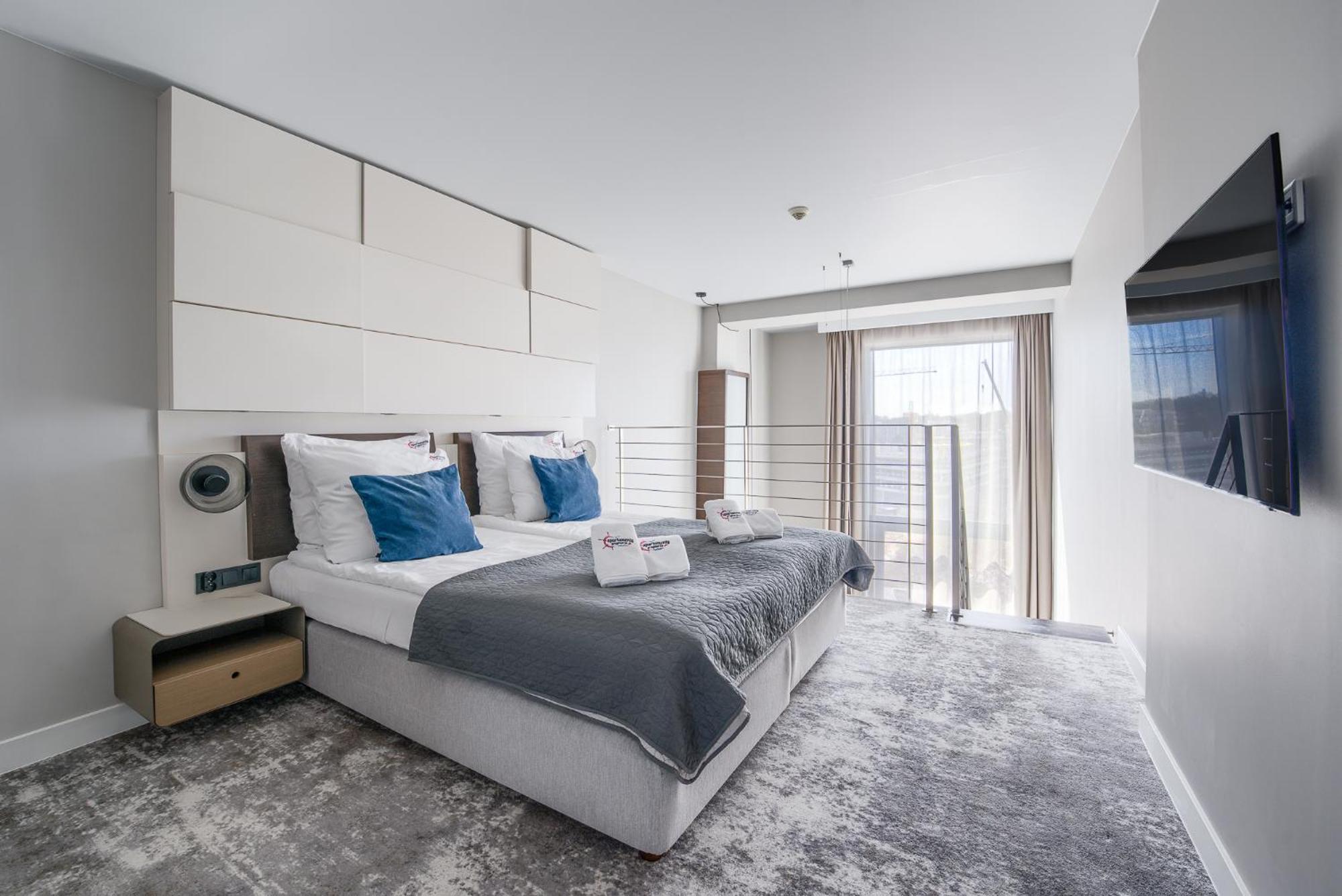 Apartamentyprzymorzu Marine***** Apartament Dwupoziomowy Z Widokiem Na Morze Kołobrzeg Esterno foto